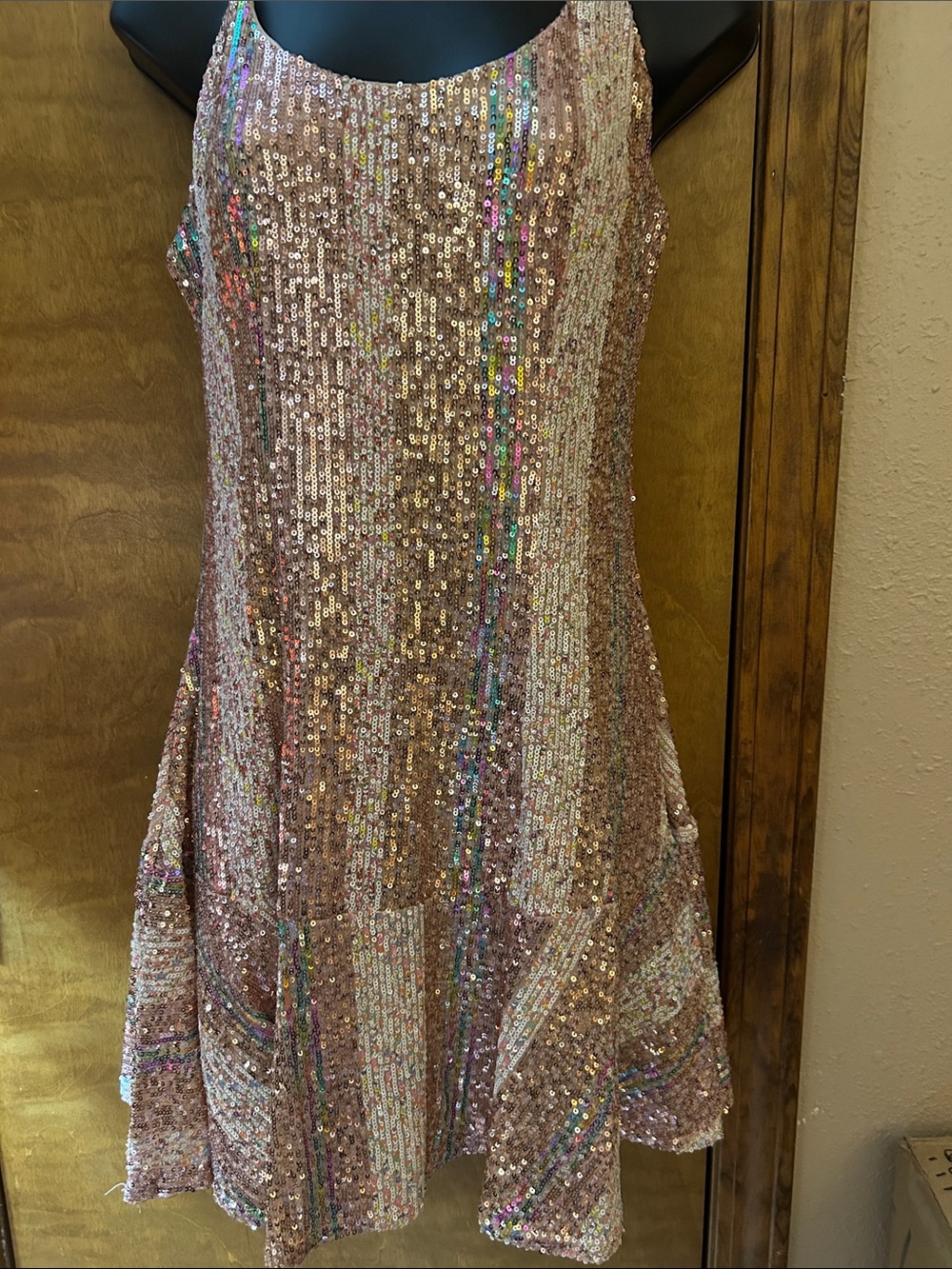 Rose Gold Sequin Dress - Homecoming